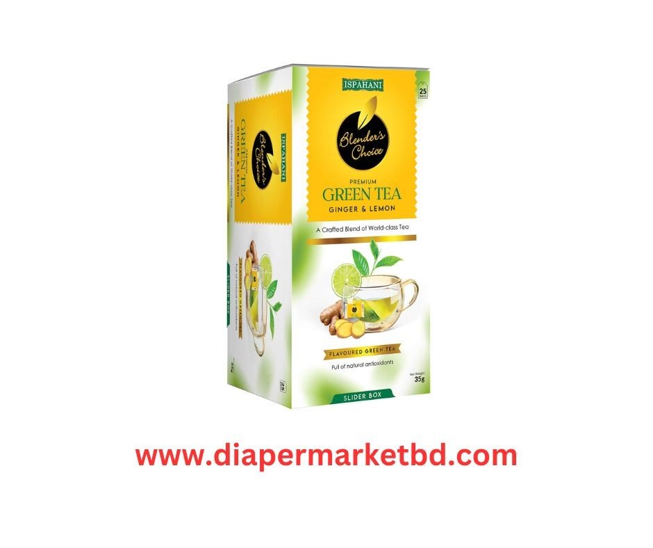 Ispahani Blender's choice Premium Green tea (Ginger & Lemon) 35 gm