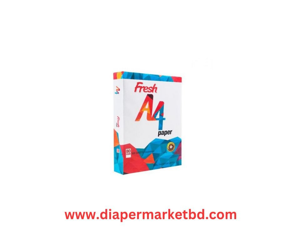 Fresh Paper A4 Size (80 GSM) 1 rim 500 Sheet
