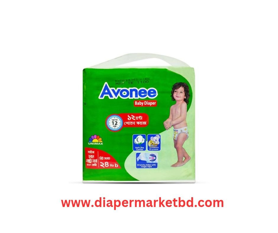 Avonee Baby Diaper XXL Size Belt 15–30 Kg 24 Pcs