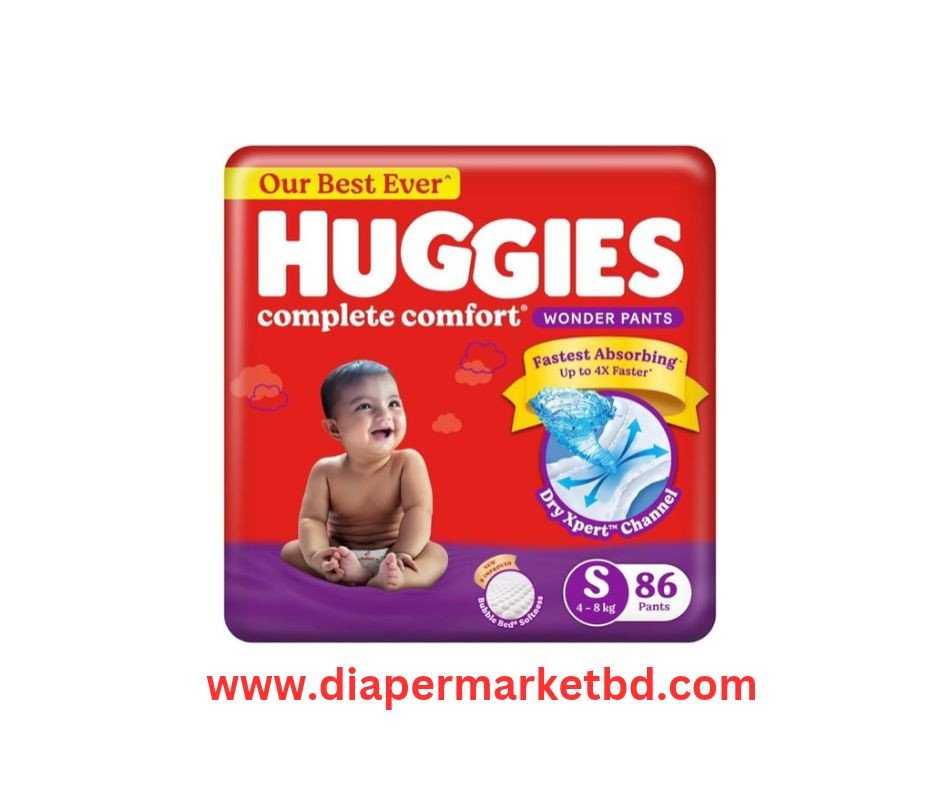 Huggies Wonder Pants Small 86 Pcs (4–8 Kg) Complete Comfort