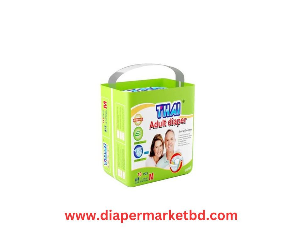 Thai Adult Diapers Belt System M size 10 Pcs