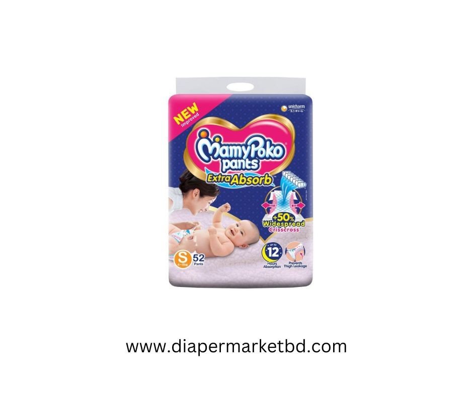 MamyPoko Small Pant Diaper (4 - 8 kg) 52 Pcs