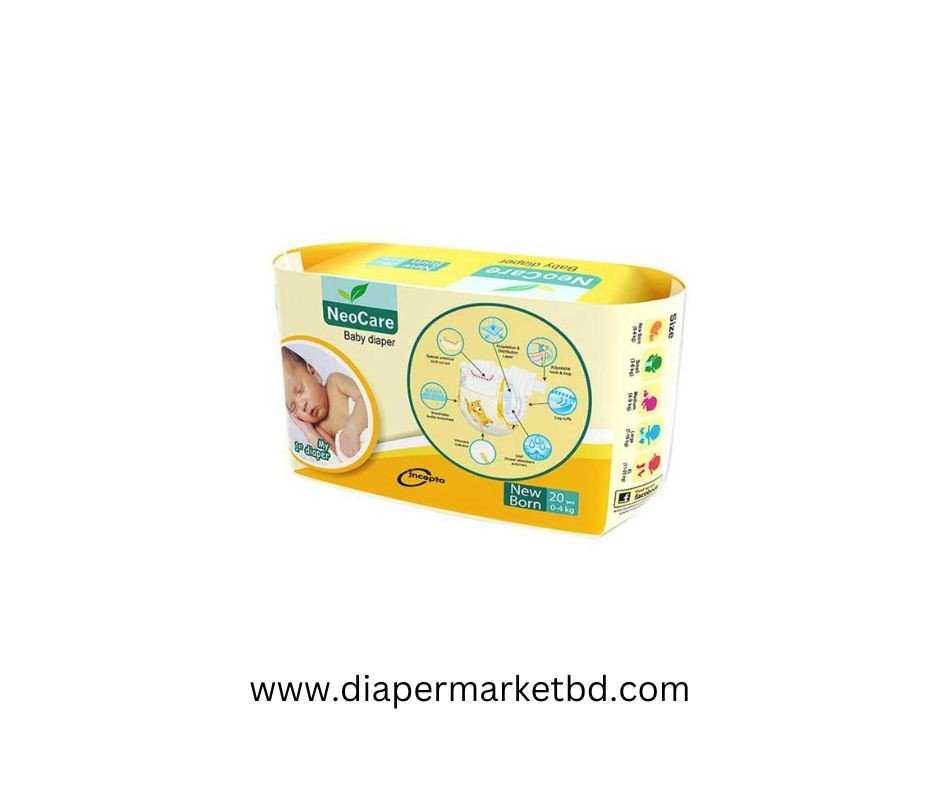 Neocare Baby Diaper New Born (0-4Kg) 20 Pcs Pack