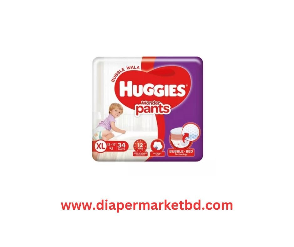 Huggies Wonder Pants XL 34pcs (12-17 kg) BUBBLE BED