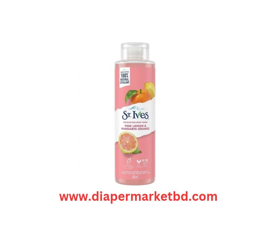 St. Ives Pink Lemon & Mandarin Orange Exfoliating Body Wash 450ml