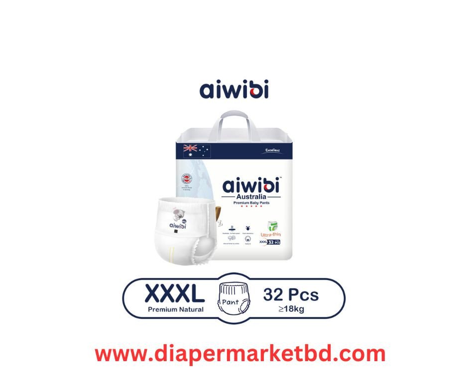 Aiwibi Australian Premium Baby Pant Diaper XXXL 20+Kg 32 Pcs