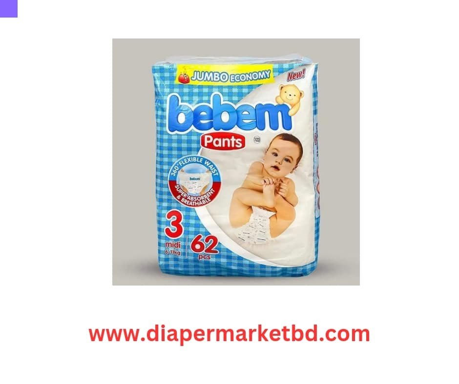 Bebem Jumbo Pack Pant 3 Midi (6-11) Kg 62 Pcs