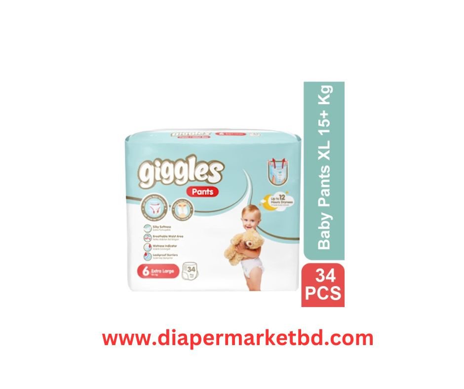 Giggles Baby Pant 6 XXL 15+ Kg 34 Pcs