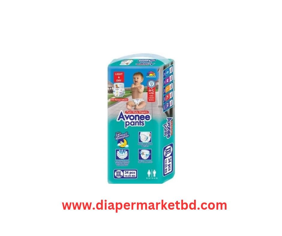 Avonee Pants Baby Diaper XXL 14–25 Kg 34 Pcs