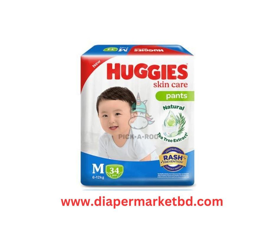 Huggies Skin Care Pant M size 34 Pcs