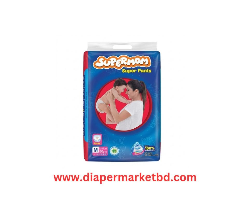 Supermom Baby Pant Diaper M 6–12 Kg 50 Pcs