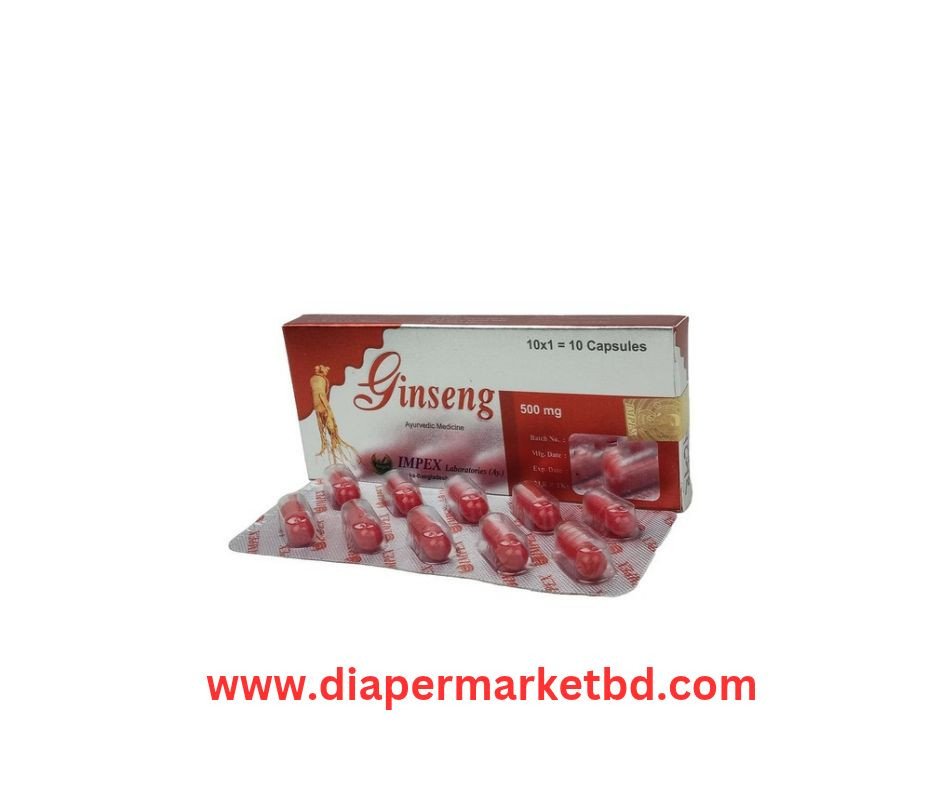 Ginseng 500mg (Impex) 10 Capsules