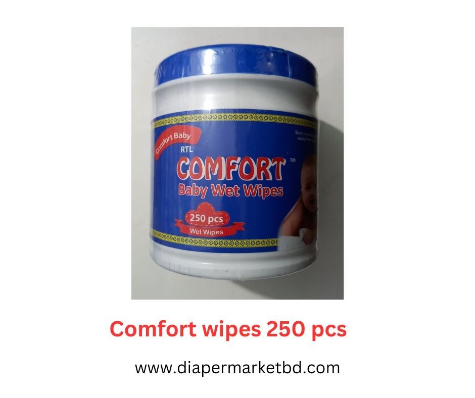 Comfort Wet Wipes 250 Pcs Jar