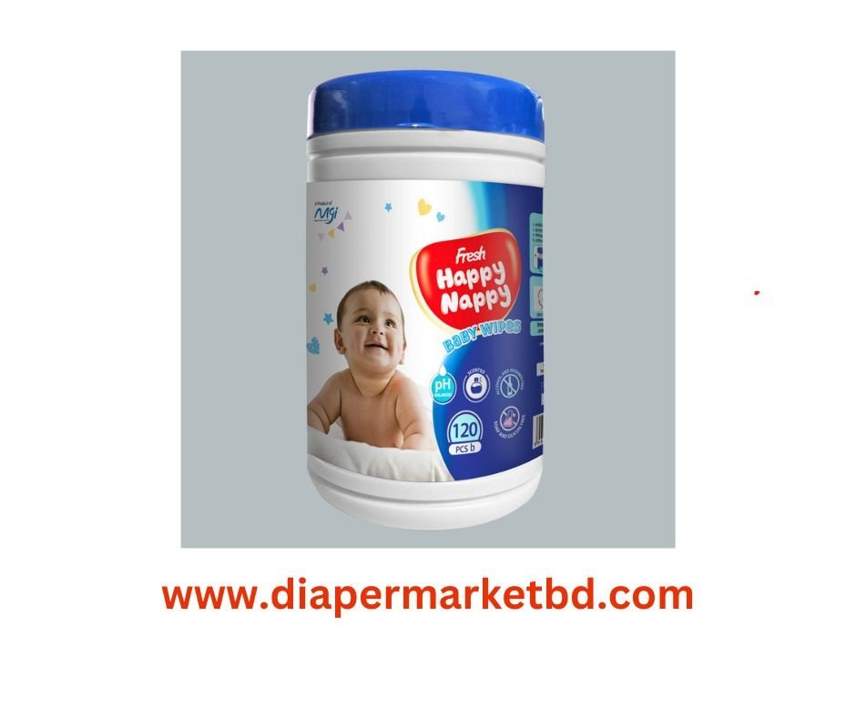 Fresh Happy Nappy Wet Wipes 120 Pcs Jar