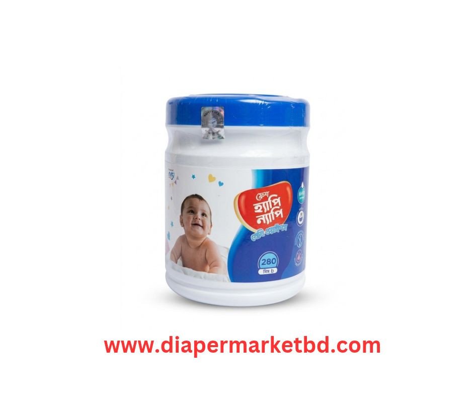 Fresh Happy Nappy Wet Wipes 240 Pcs Jar