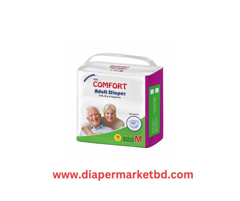 Comfort Adult Diaper M Size Belt System 10 Pcs Pack