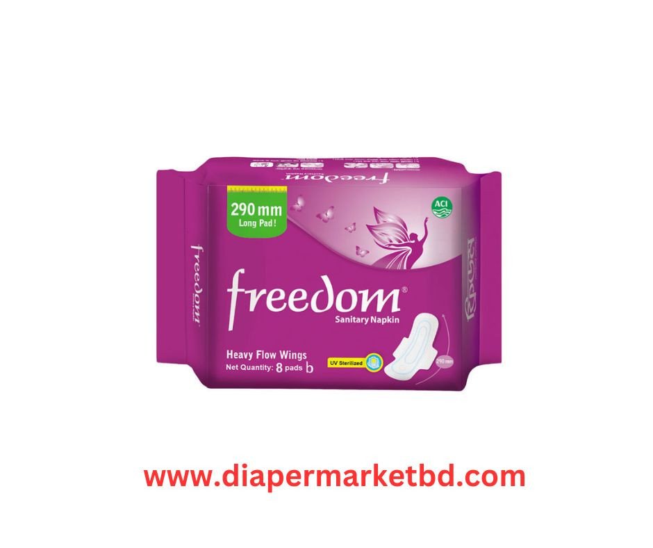 Freedom Heavy Flow Wings Sanitary Napkin 8 Pads