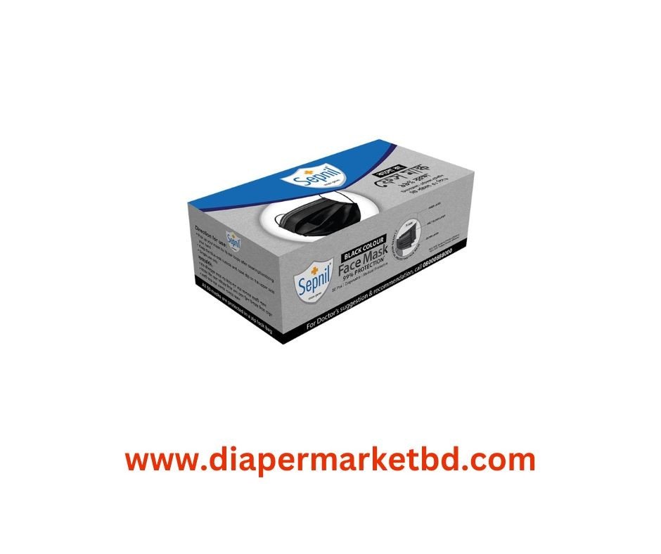 Sepnil Face Mask 50 Pcs Box (Black)