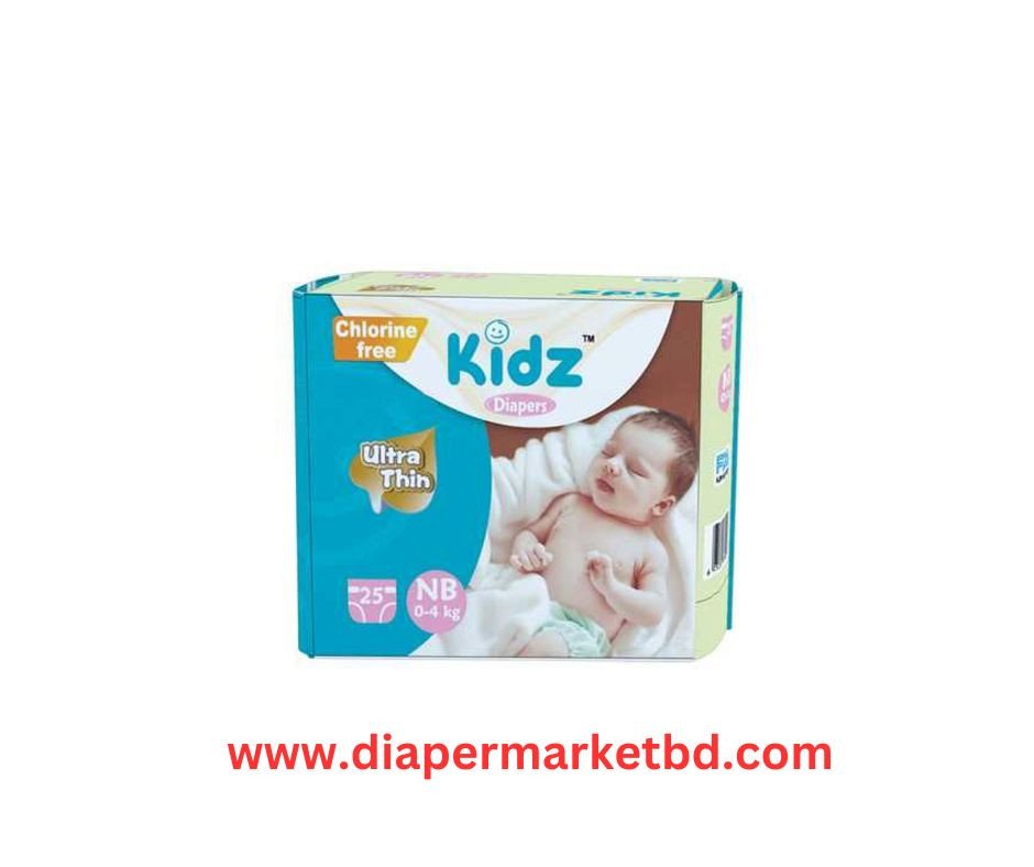 Kidz Baby Diaper Belt Newborn (0-4 kg) 25 Pcs