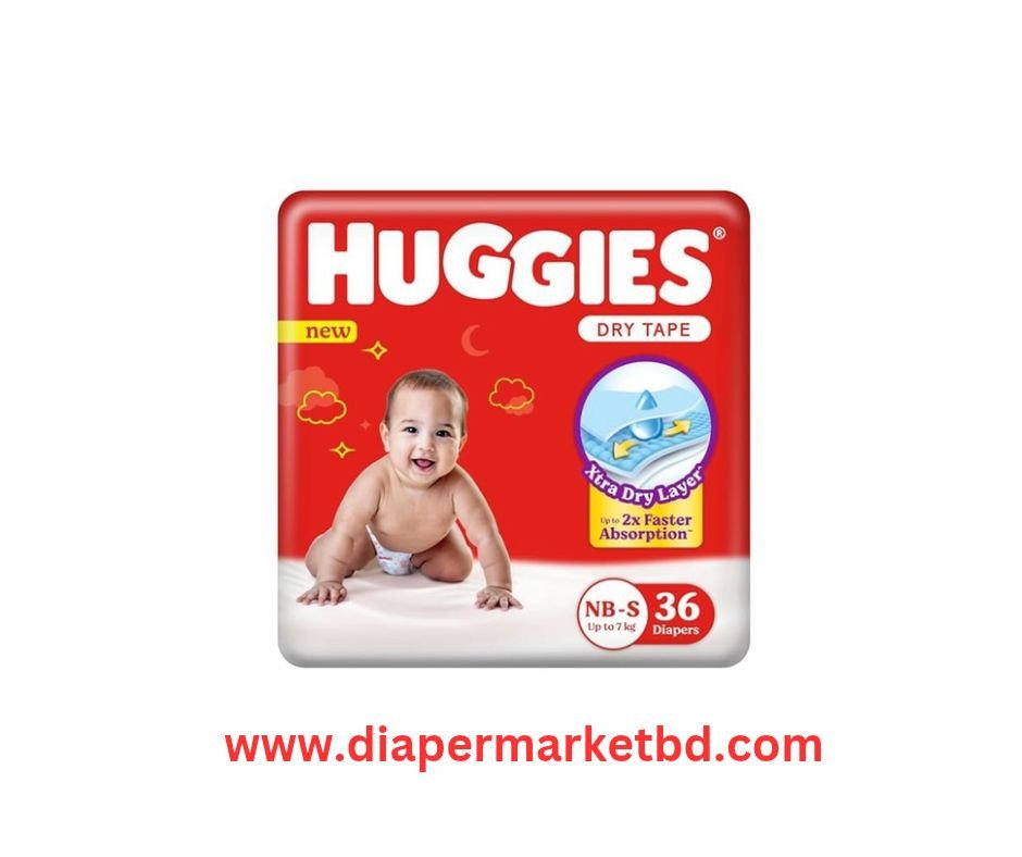 Huggies Dry Belt Diaper New Born 36 Pcs (0-5 Kg)