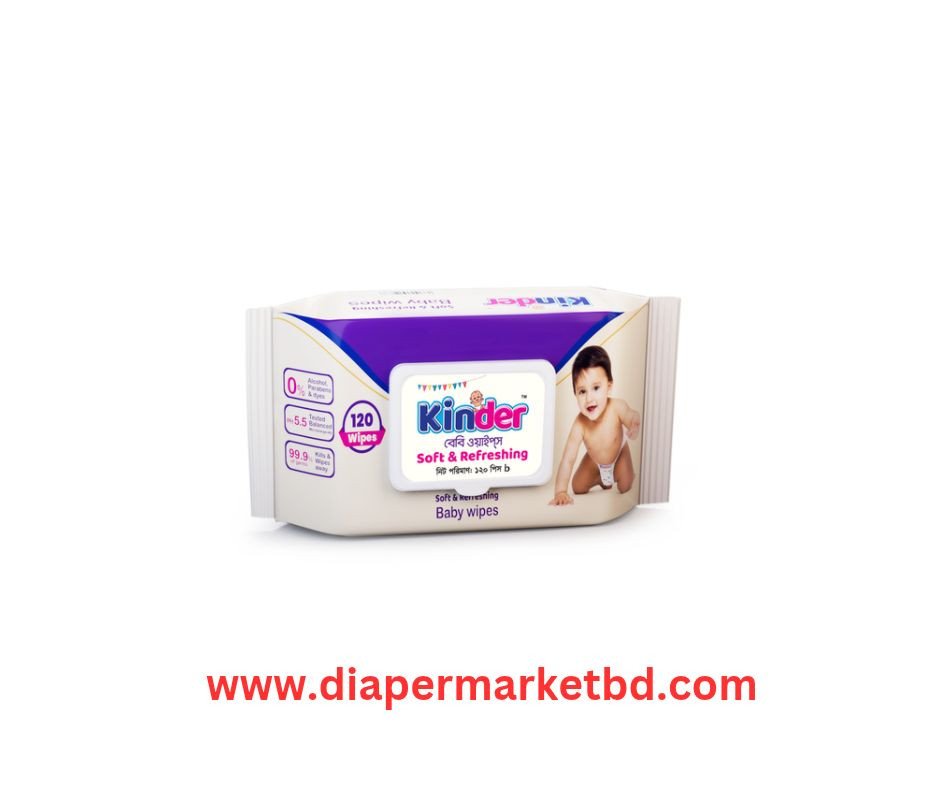 Kinder Baby Wipes 120 Pcs Pack