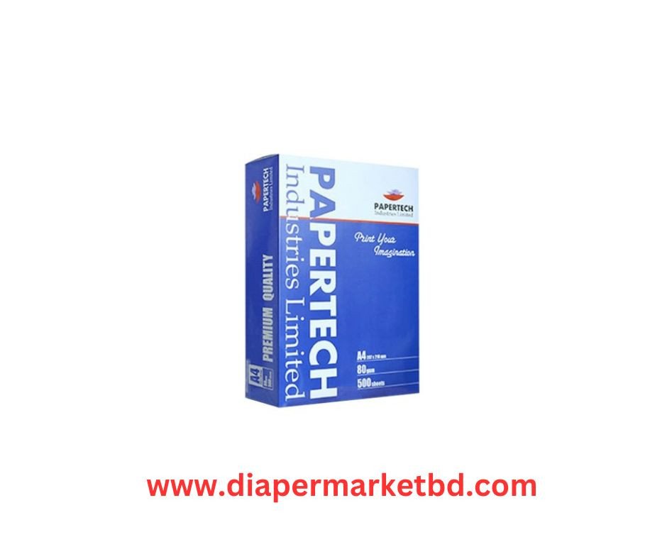 Papertech Paper A4 Size (80 GSM) 1 rim 500 Sheet