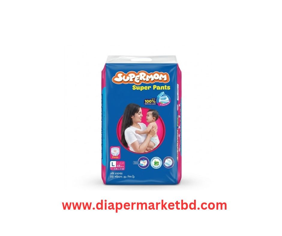 Supermom Baby Pant Diaper Large 8–15 Kg 48 Pcs