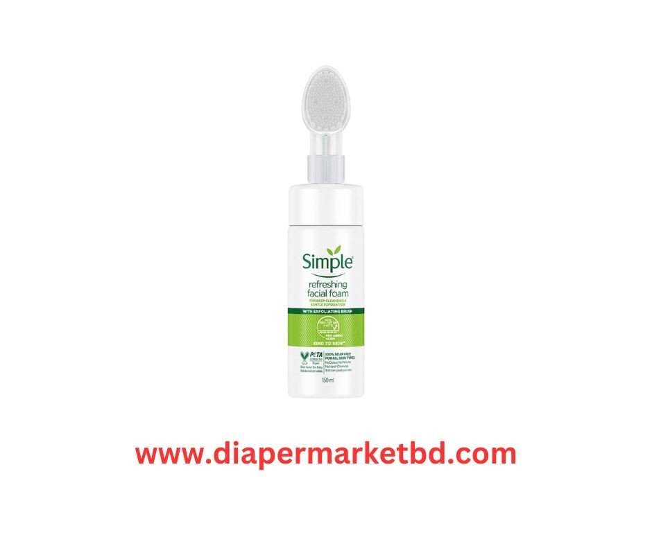 Simple Kind to Skin Refreshing Facial Foam with Brush 150 ml