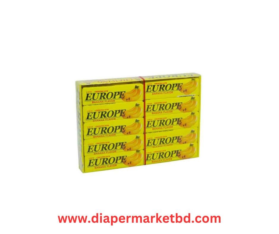 Europe Banana Flavor Chewing Gum 1 Box
