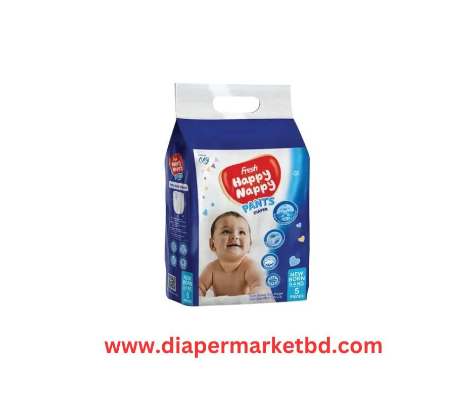 Fresh Happy Nappy Pant Diaper New Born Size 5 Pcs
