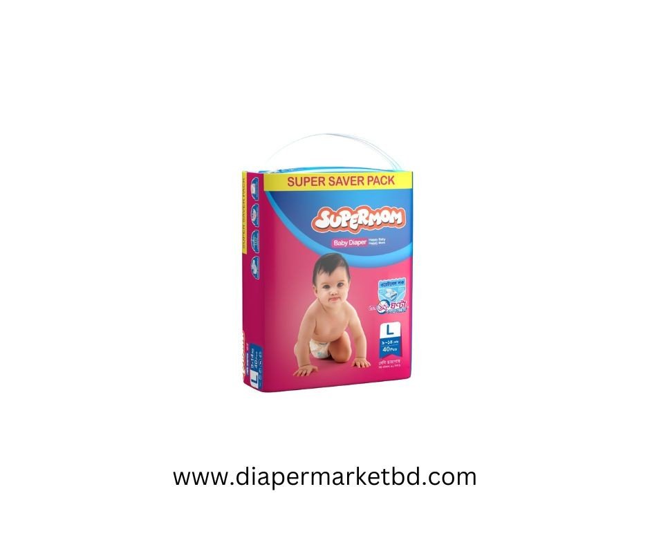 Supermom Baby Diaper Large (9-14kg) 40 pcs