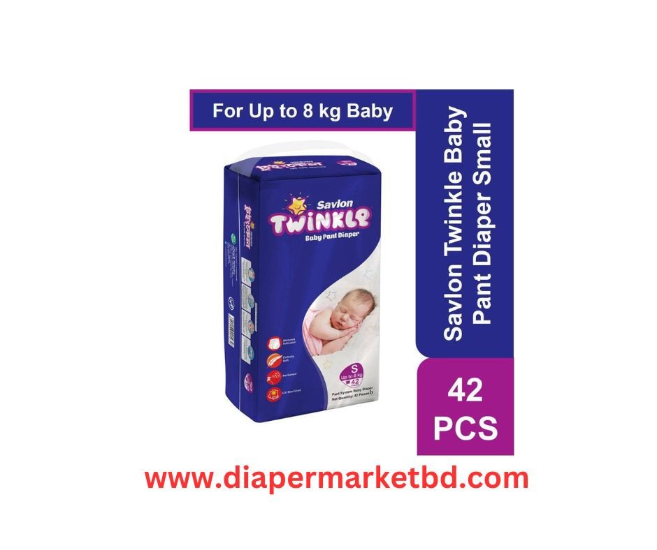 Savlon Twinkle Baby Pant Diaper Small 42 Pcs (Up to 8 kg)