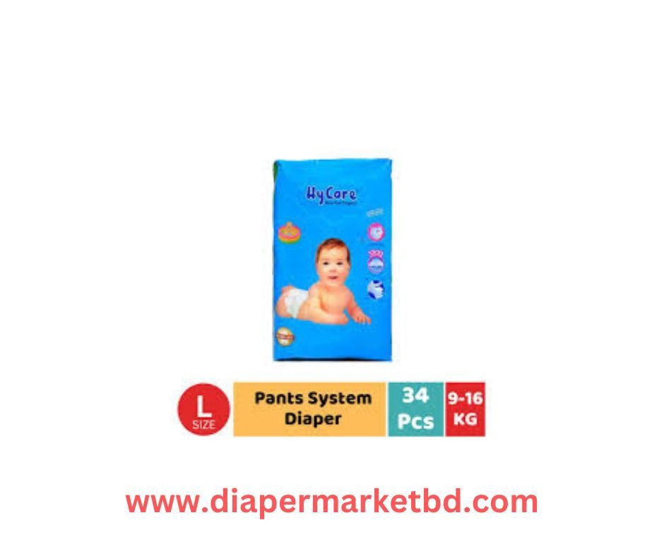 HiCare Baby Diaper L size Pant 34 Pcs Pack