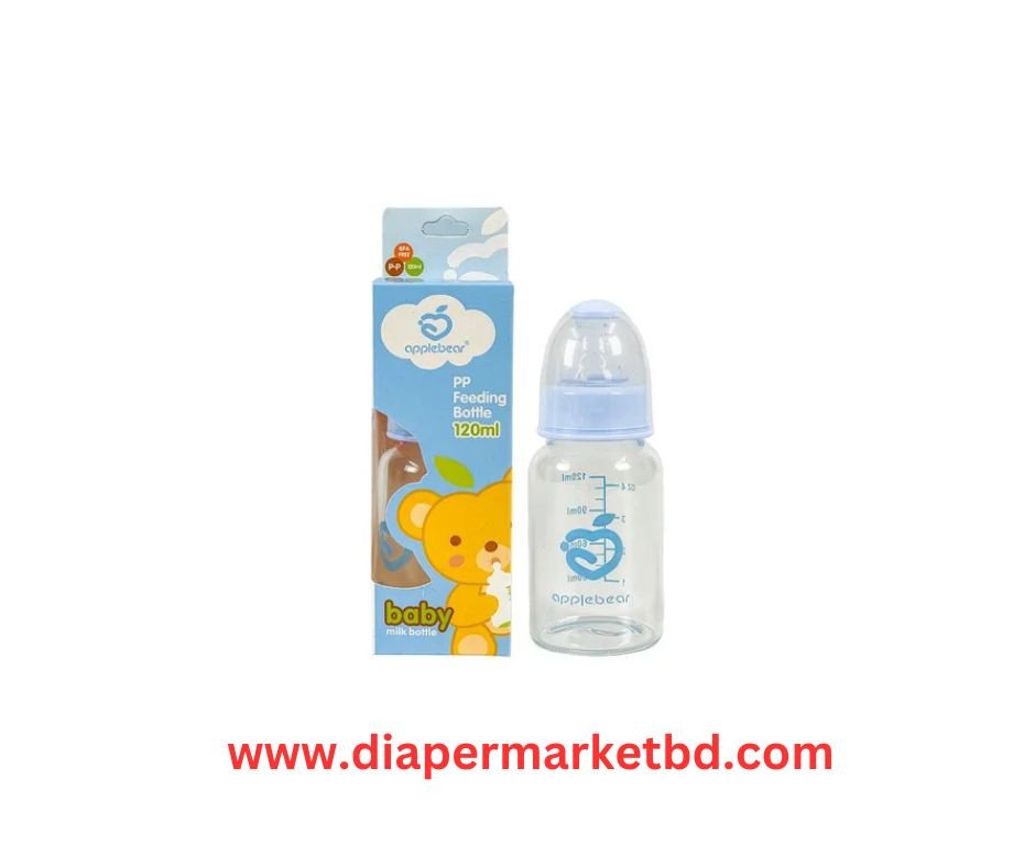 Apple Bear Glass Feeder 120 ml