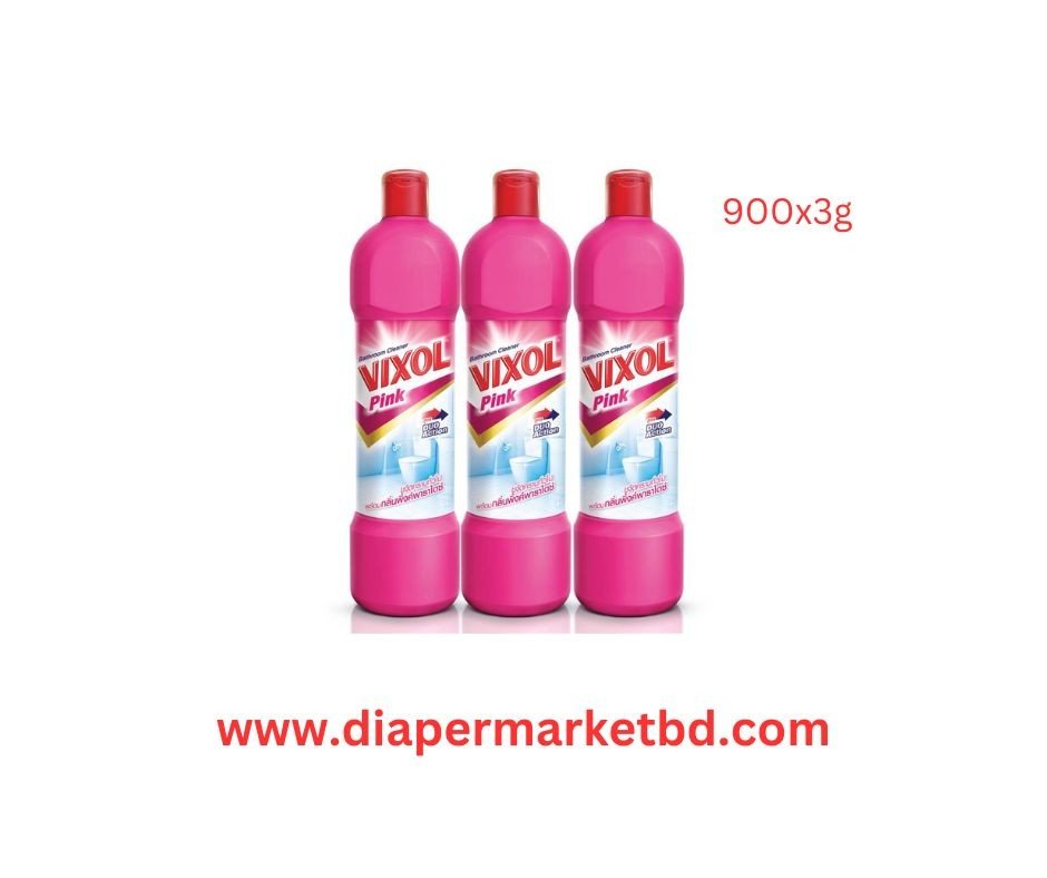 Vixol Bathroom Cleaner Pink (900x3)ml Combo Thailand