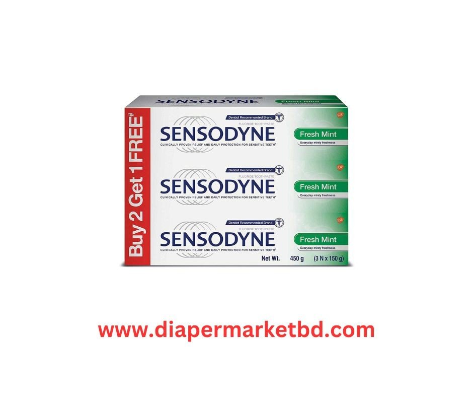 Sensodyne Fresh Mint Tooth paste 150gm Buy 2 Get 1 Free