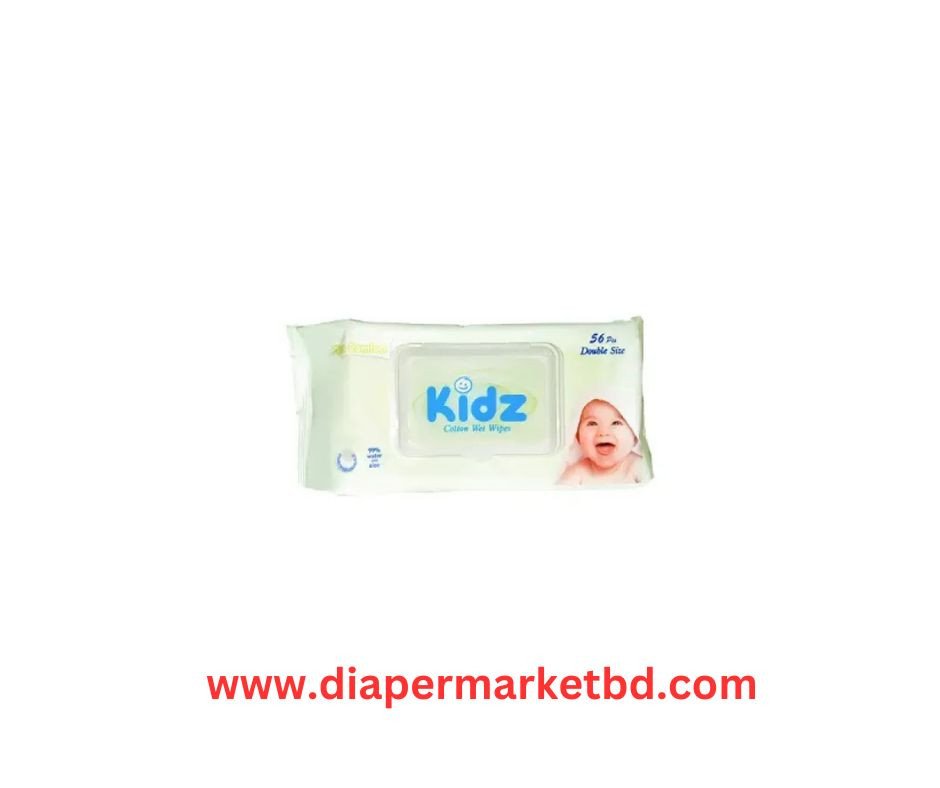 Kidz Cotton Baby Wet Wipes 56 Pcs