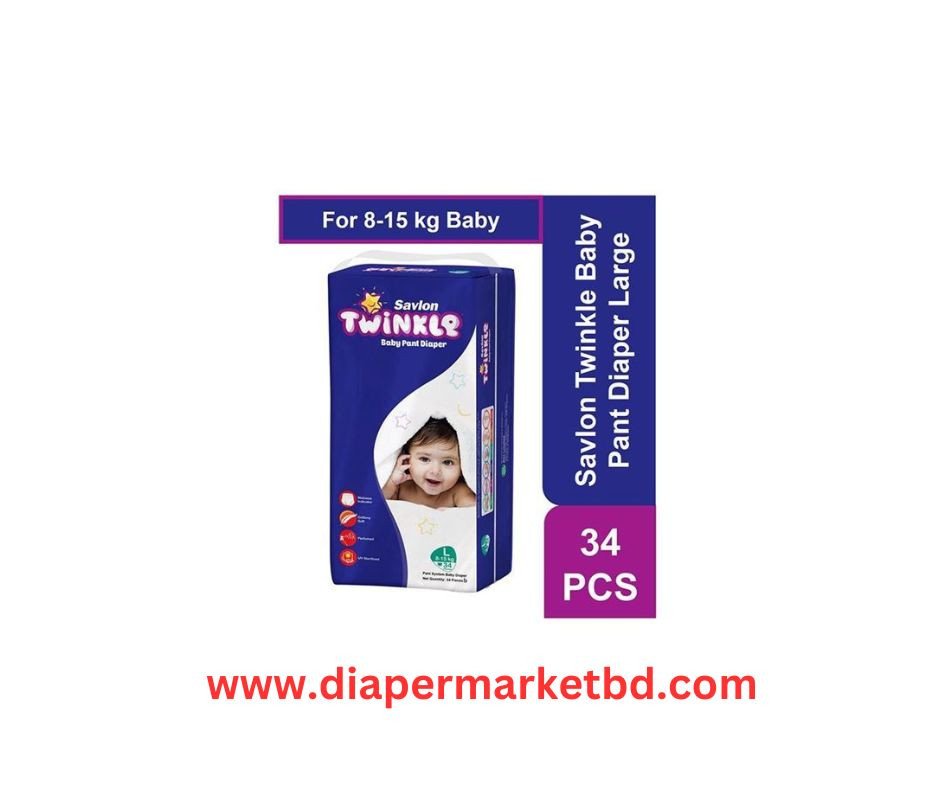 Savlon Twinkle Baby Pant Diaper L Size 34 Pcs (8–15 kg)