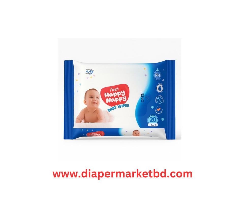 Fresh Happy Nappy Wet Wipes 20 Pcs