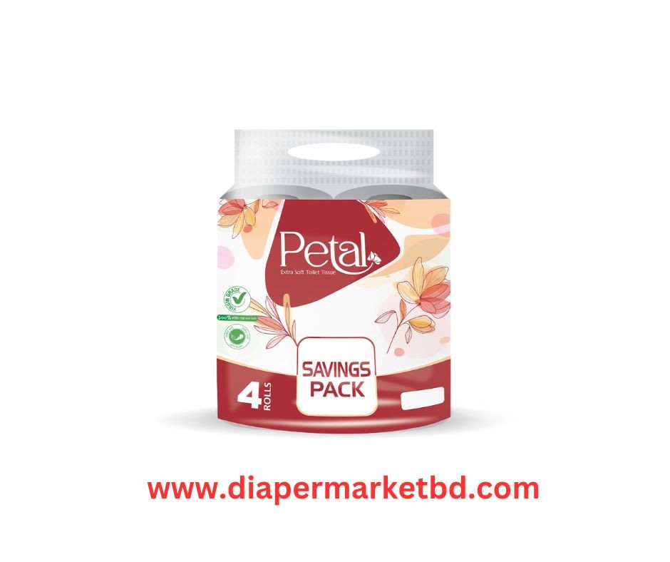 Petal Toilet Tissue White 4 Pcs Family Value Pack