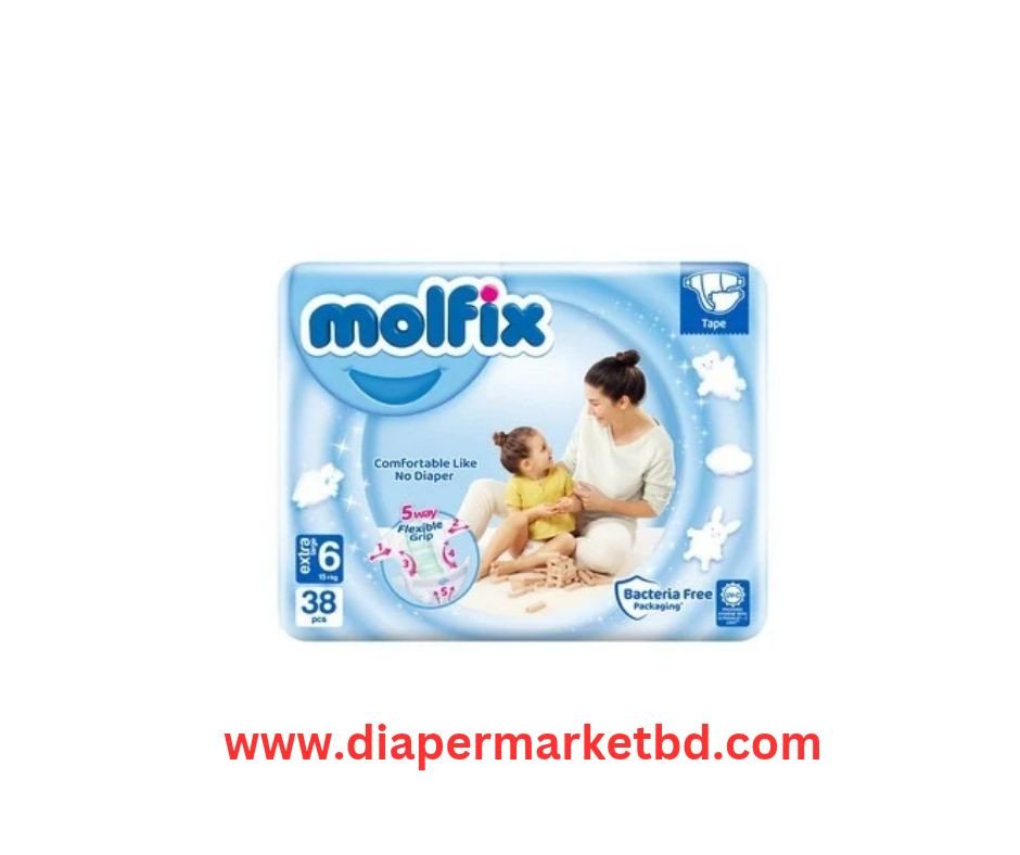 Molfix Belt Diaper Jumbo Extra Large (15+ kg) 38 Pcs Pack