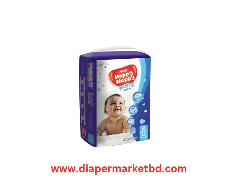 Fresh Happy Nappy Pant Diaper S 4–8 Kg 42 Pcs