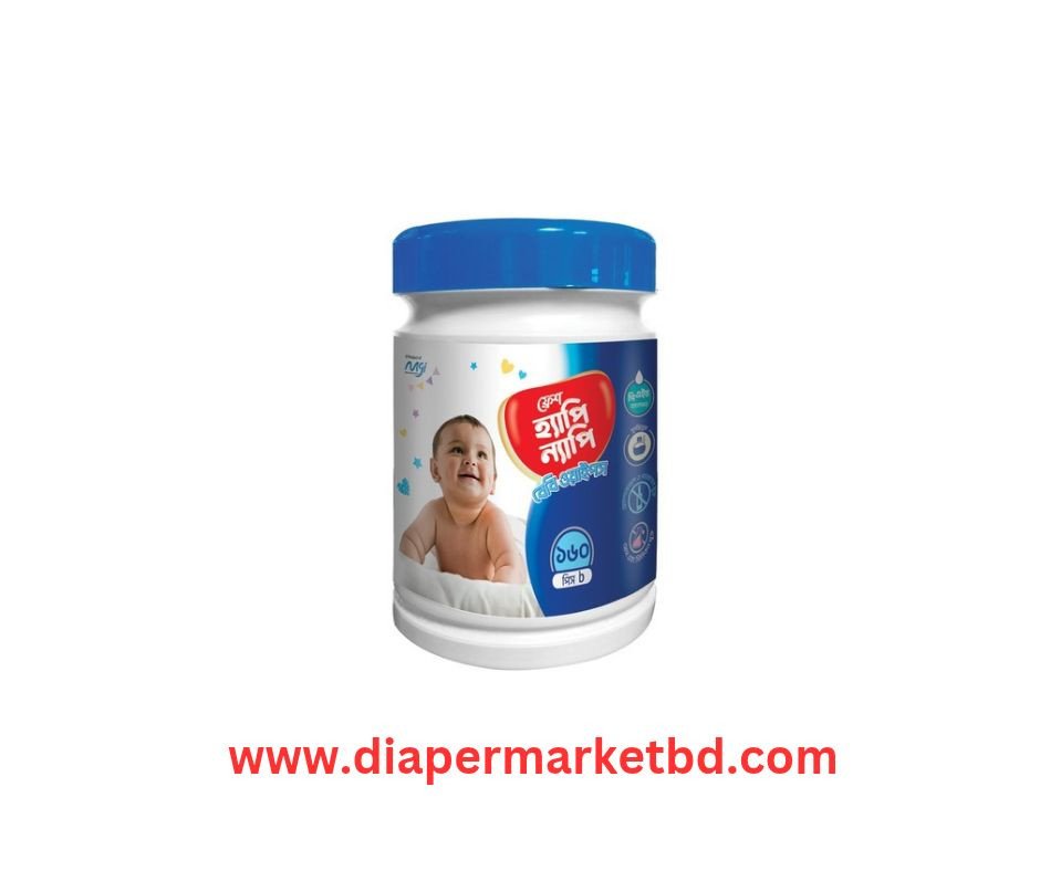 Fresh Happy Nappy Wet Wipes 160 Pcs Jar