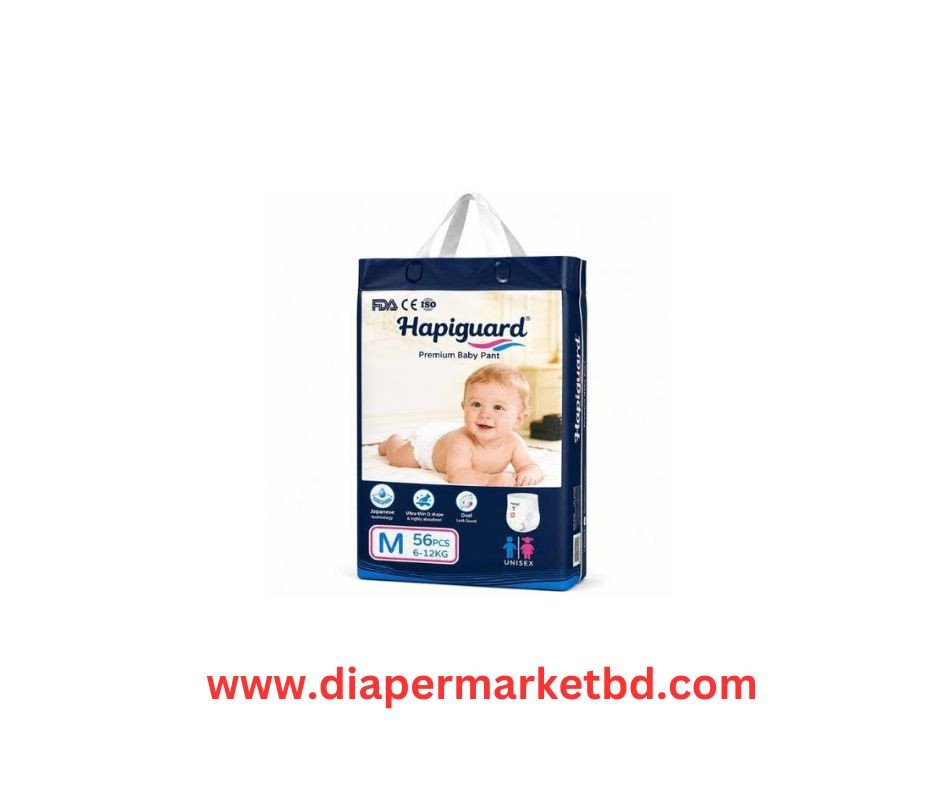 Hapiguard Premium Baby Pant M size 56 Pcs Pack