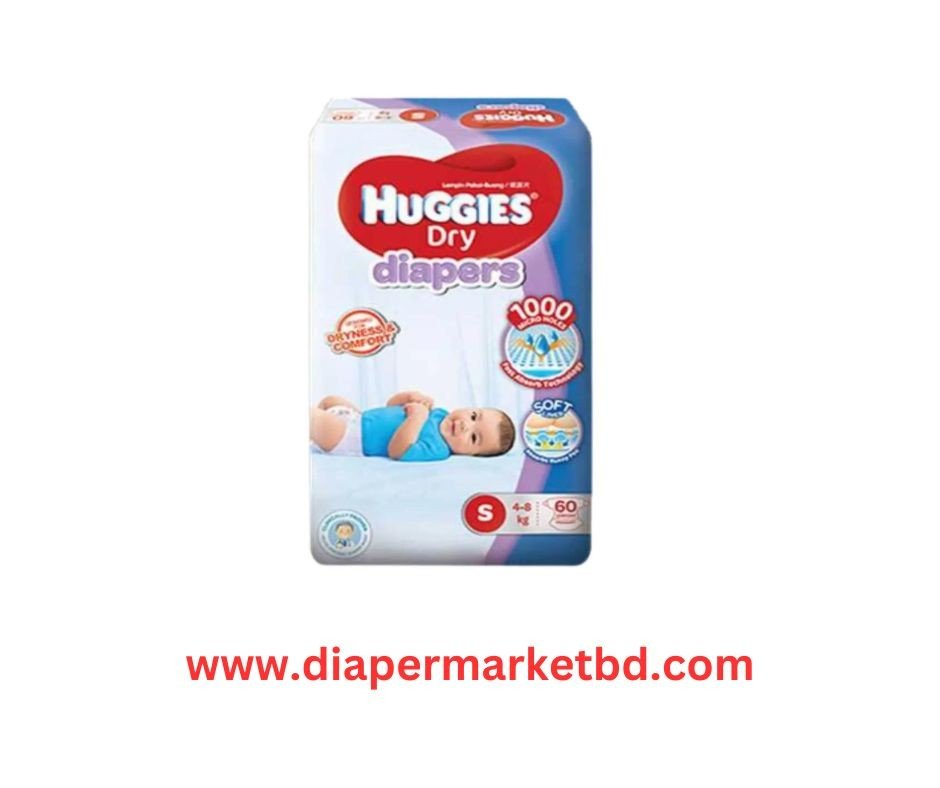 Huggies Dry Belt System Small (4-8Kg) 58 Pcs