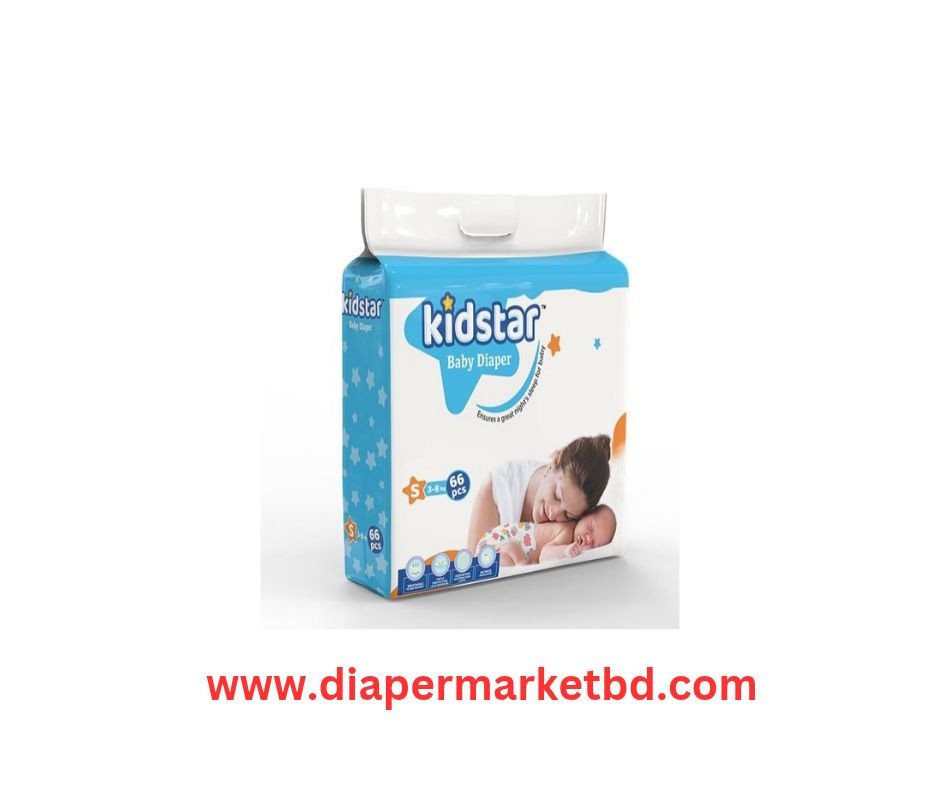 Kidstar Baby Diaper Small (S) 3–8 Kg 66 Pcs