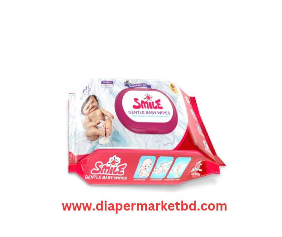 Smile Gentle Baby Wipes 80 Pcs
