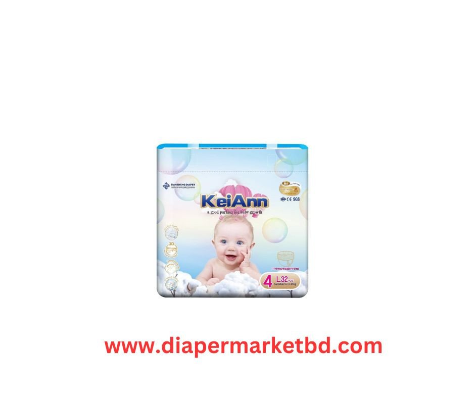 KeiAnn Baby Diaper Pants Large Size 32 Pcs Pack