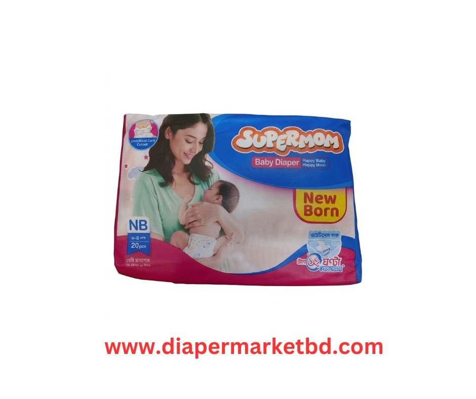 Supermom Baby Diaper New Born (0-4Kg) 20 Pcs Pack