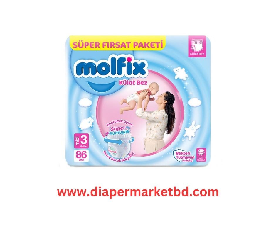 Molfix Baby Diaper Pants 3 midi (6-11 Kg) 86 pcs